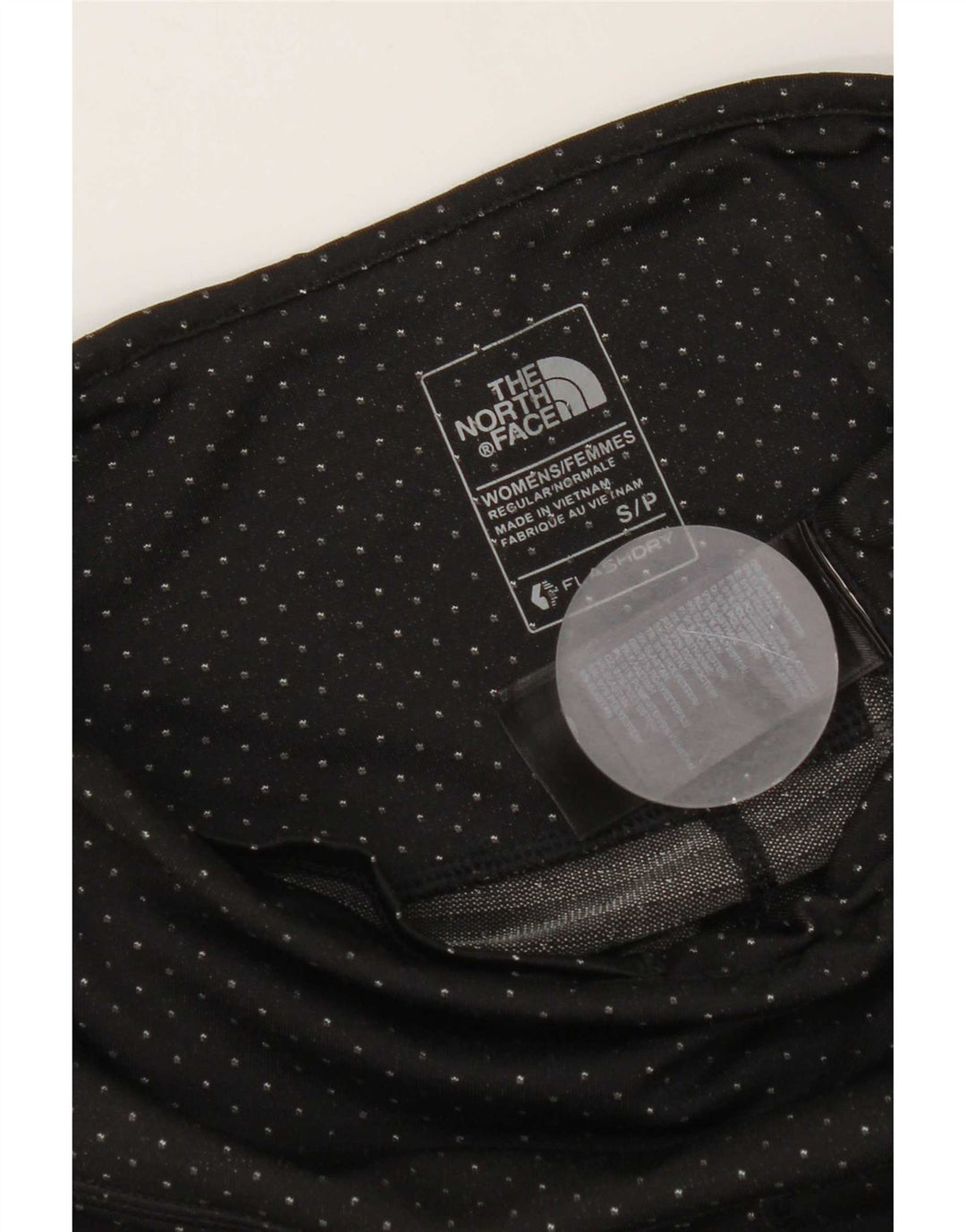 The North Face Womens Crop Leggings UK 8 Small Schwarz gepunktetes Polyester