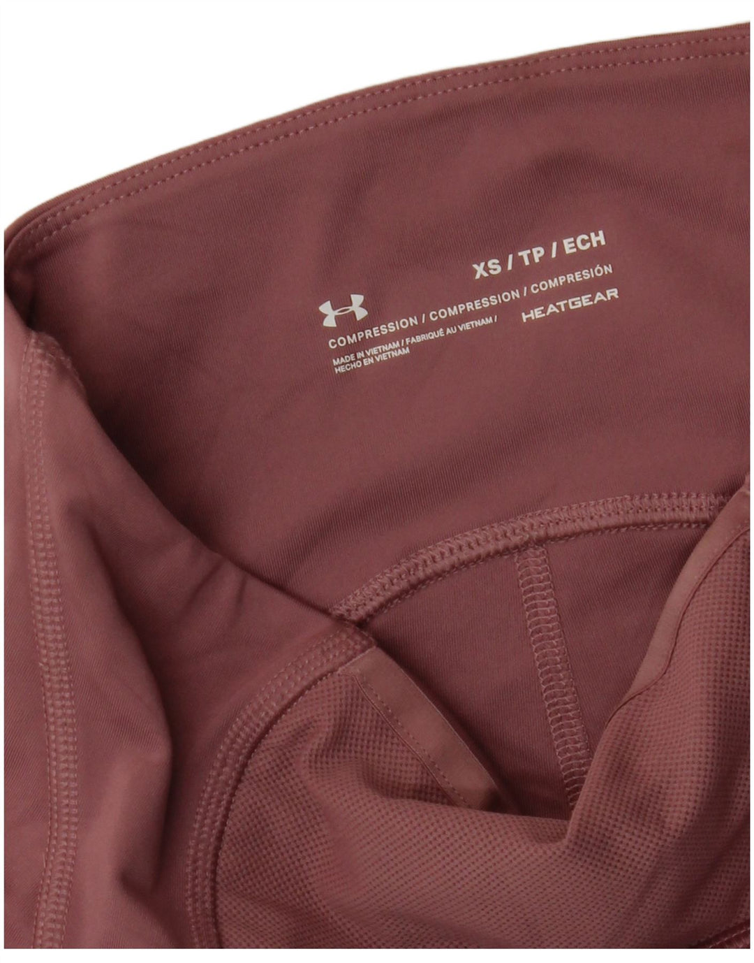 UNDER ARMOUR Damen Heat Gear Leggings UK 4 XS Rosa