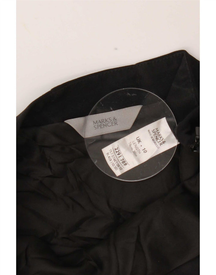 Marks & Spencer Damen Meerjungfrauenrock UK 10 Small W30 Schwarz Polyester