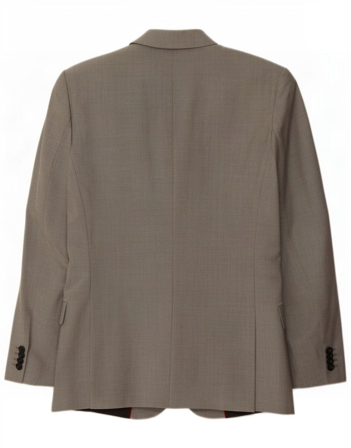 Hugo Boss Herren-Blazer mit 2 Knöpfen, EU 46, kleine graue Wolle