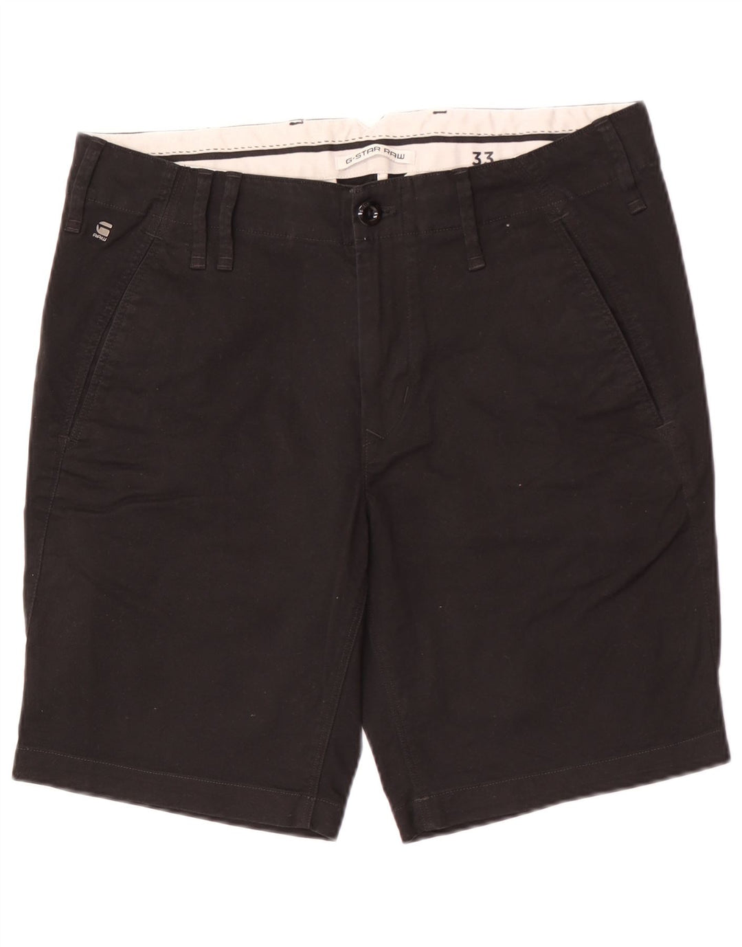 G-Star Herren Chinoshorts W33 Mittelschwarze Baumwolle