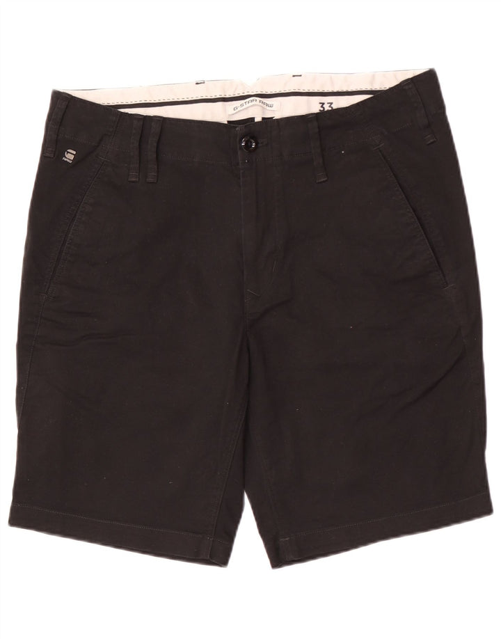G-Star Herren Chinoshorts W33 Mittelschwarze Baumwolle