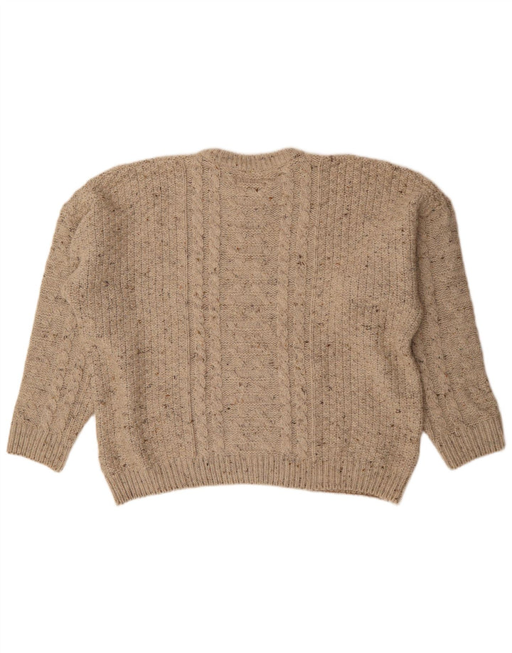 Tenson Herren-Pullover mit U-Boot-Ausschnitt, 3XL, Beige meliert