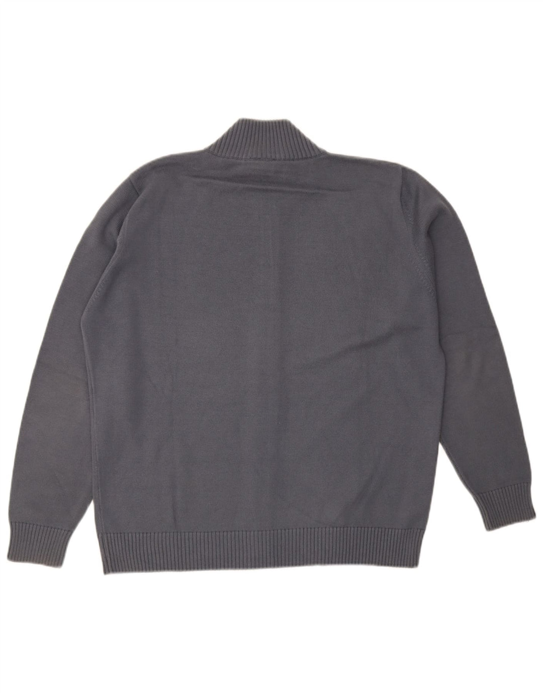 Lacoste Herren-Strickjacke, Größe 5, große graue Baumwolle