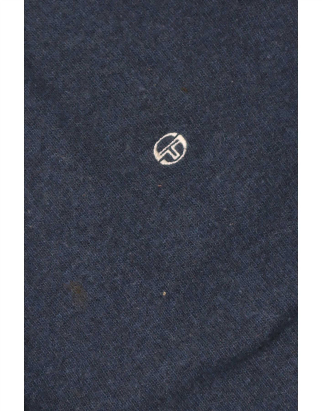 Sergio Tacchini Herren-Pullover mit Rollkragen, groß, marineblaue Wolle