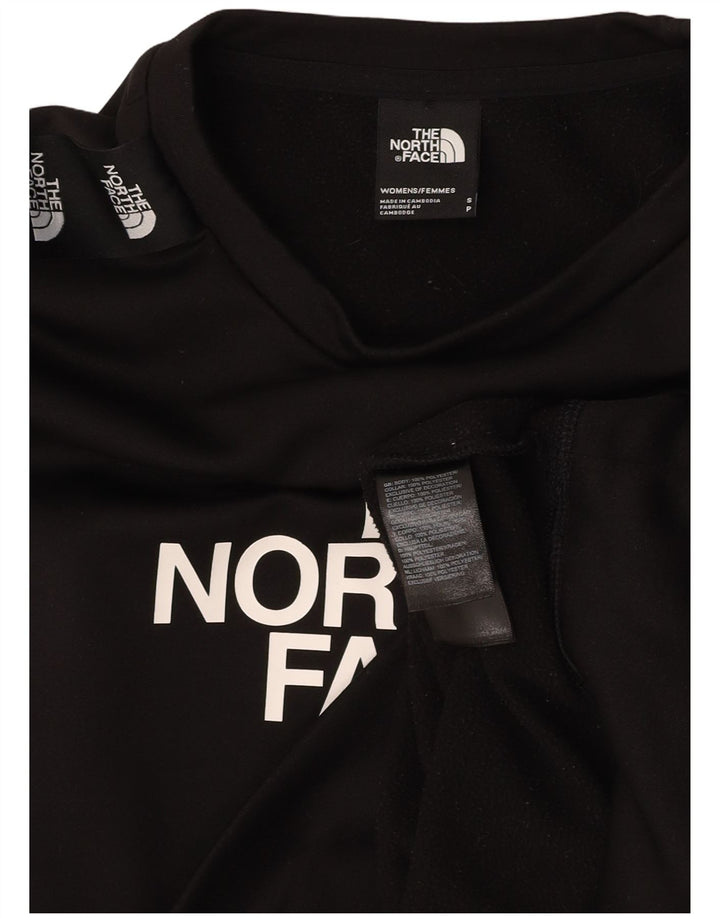 THE NORTH FACE Damen Crop Oversized Sweatshirt Pullover UK 10 Small Schwarz