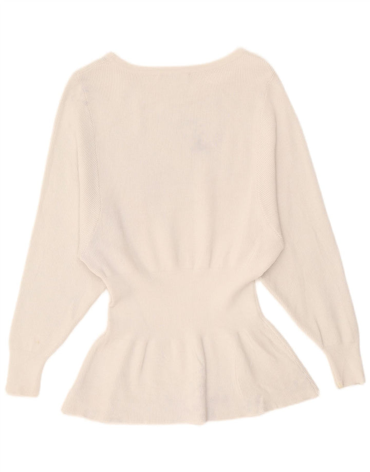 Zara Damen Top Langarm UK 10 Small Beige