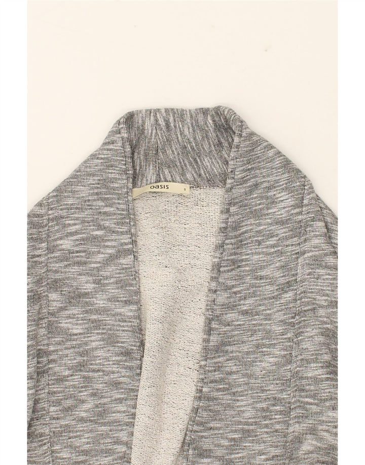 OASIS Womens Open Cardigan Sweater UK 10 Small Grey Viscose Vintage Oasis and Second-Hand Oasis from Messina Hembry 
