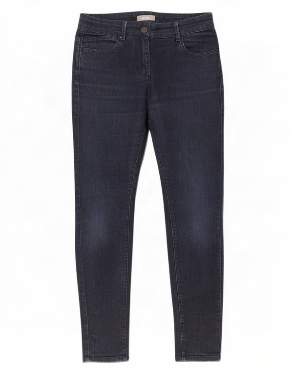 Marks & Spencer Damen Jegging-Jeans UK 12 Medium W28 L28 Marineblaue Baumwolle