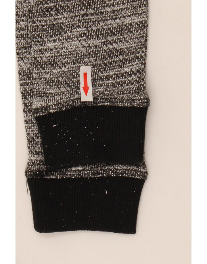 Animal Damen-Kapuzenpullover in Übergröße, Gr. 10, Größe S, grau geflecktes Polyester