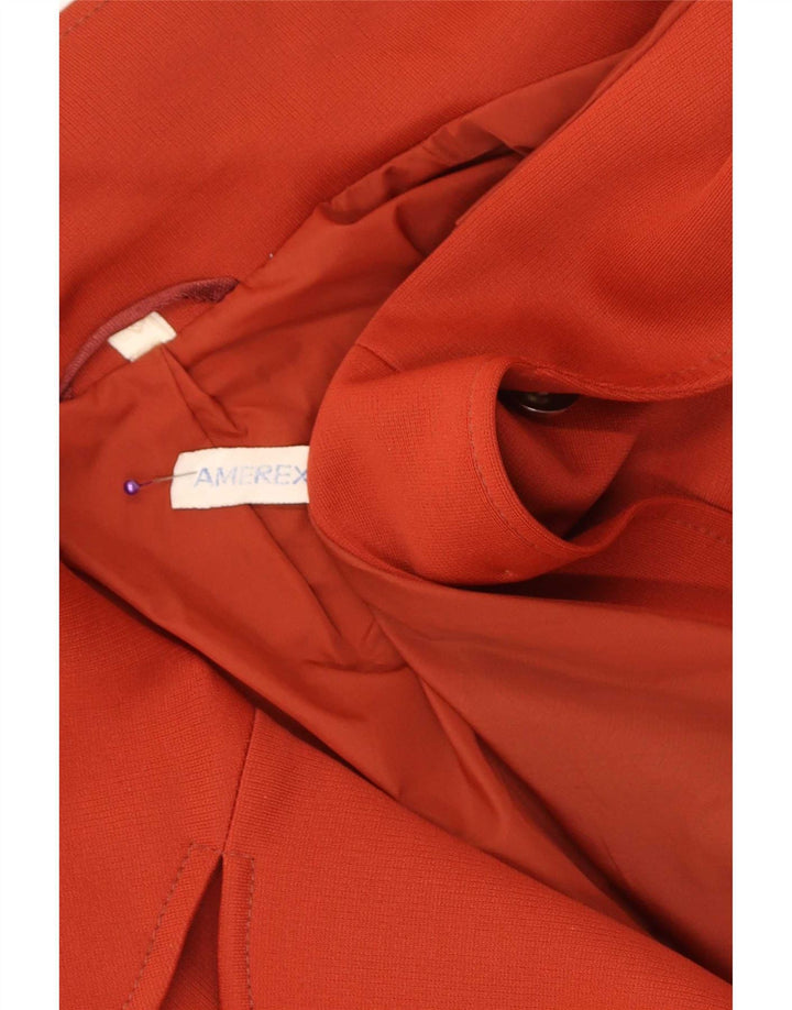 Vintage Damen Mantel UK 12 Mittelrot
