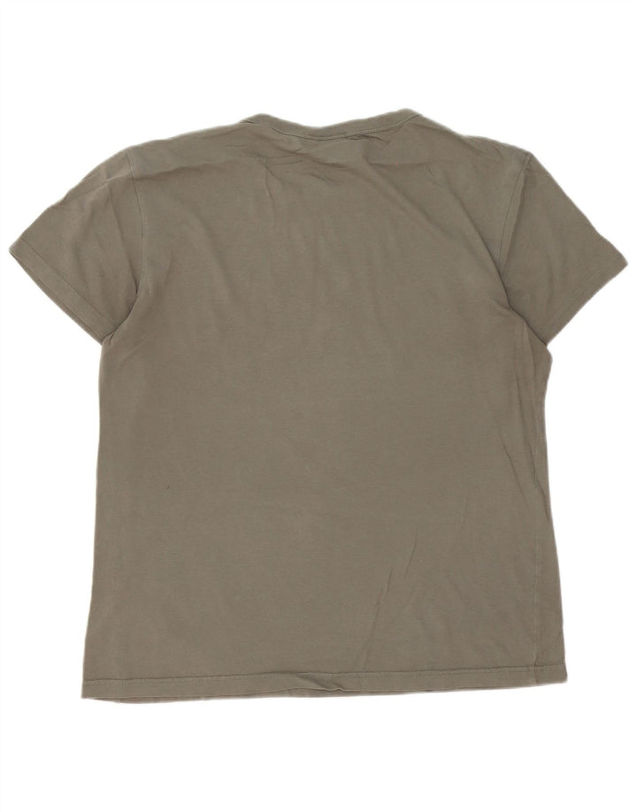 G-Star Herren Grafik-T-Shirt-Oberteil aus mittlerer Khaki-Baumwolle
