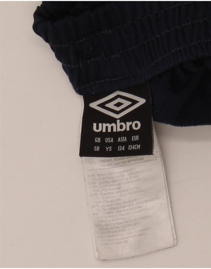 UMBRO Jungen-Trainingshose, 9–10 Jahre, Größe S, Marineblau, Farbblock