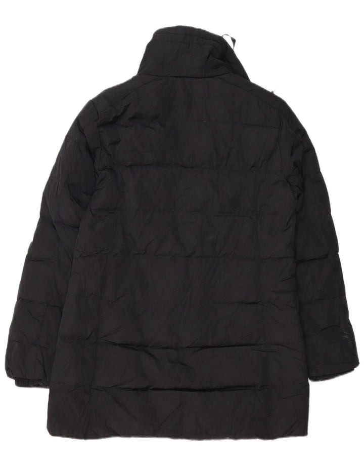 Michael Kors Damen Übergroßer gepolsterter Mantel UK 10 Small Schwarz Polyester