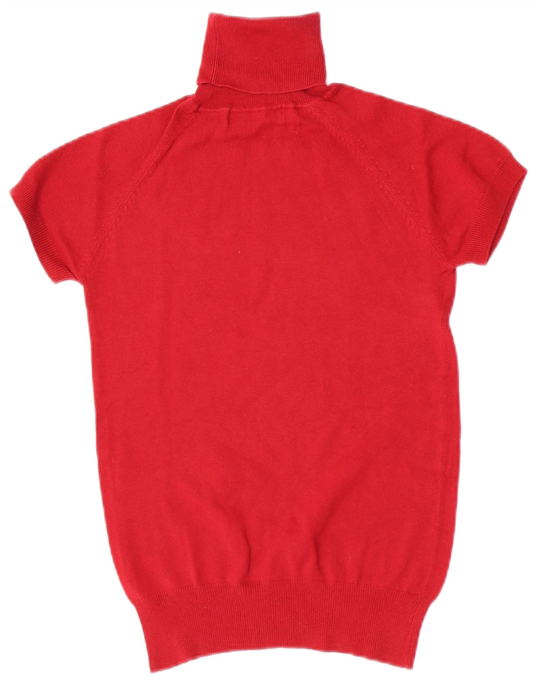 Kurzärmliger Rollkragenpullover von Zara für Damen, Gr. 12, Mittelrot