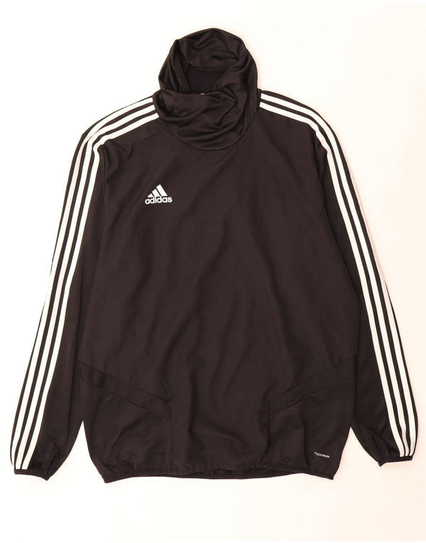 Adidas Herren Climawarm Roll Neck Top Langarm Large Schwarz Polyester