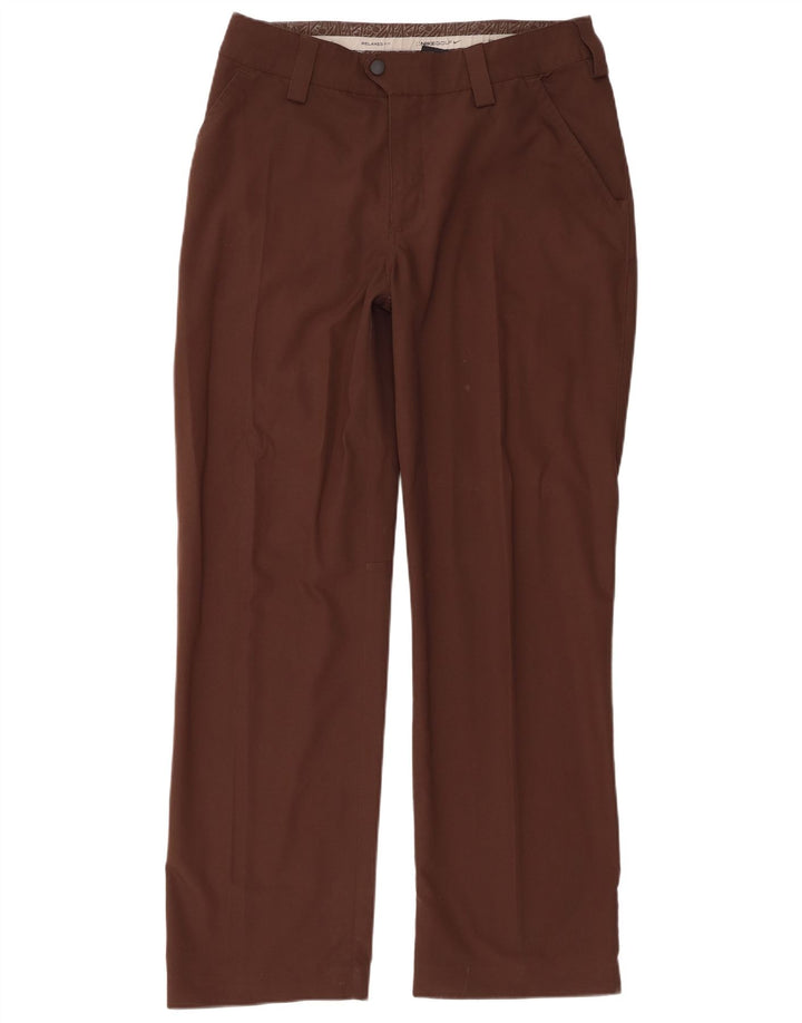 Nike Herren Golf Straight Relaxed Fit Cargohose W32 L31 Braunes Polyester