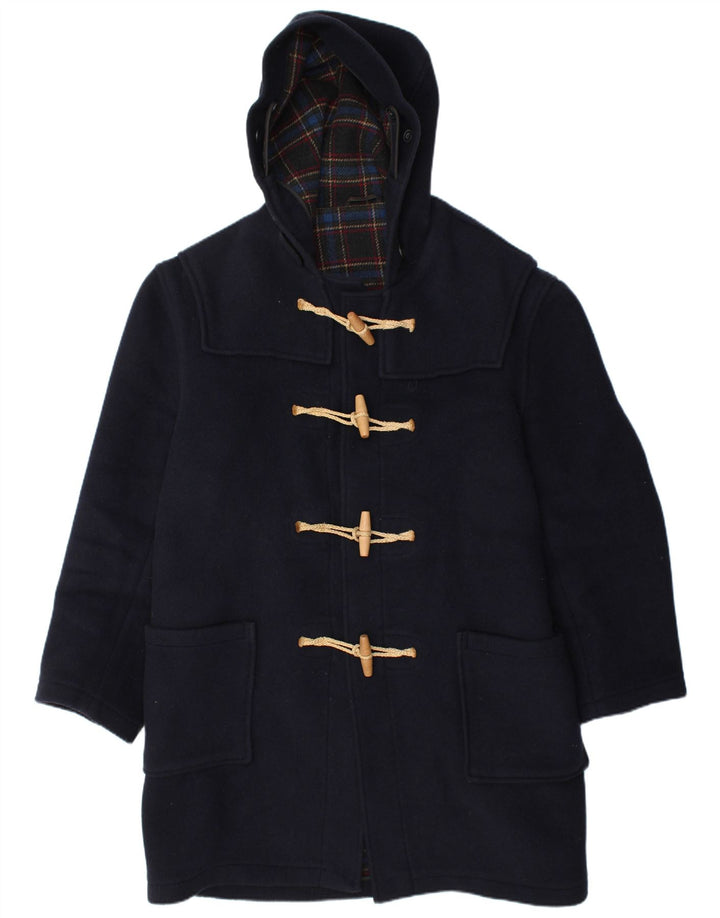 MONTGOMERY Herren-Dufflecoat mit Kapuze, UK 48 4XL, marineblaue Wolle