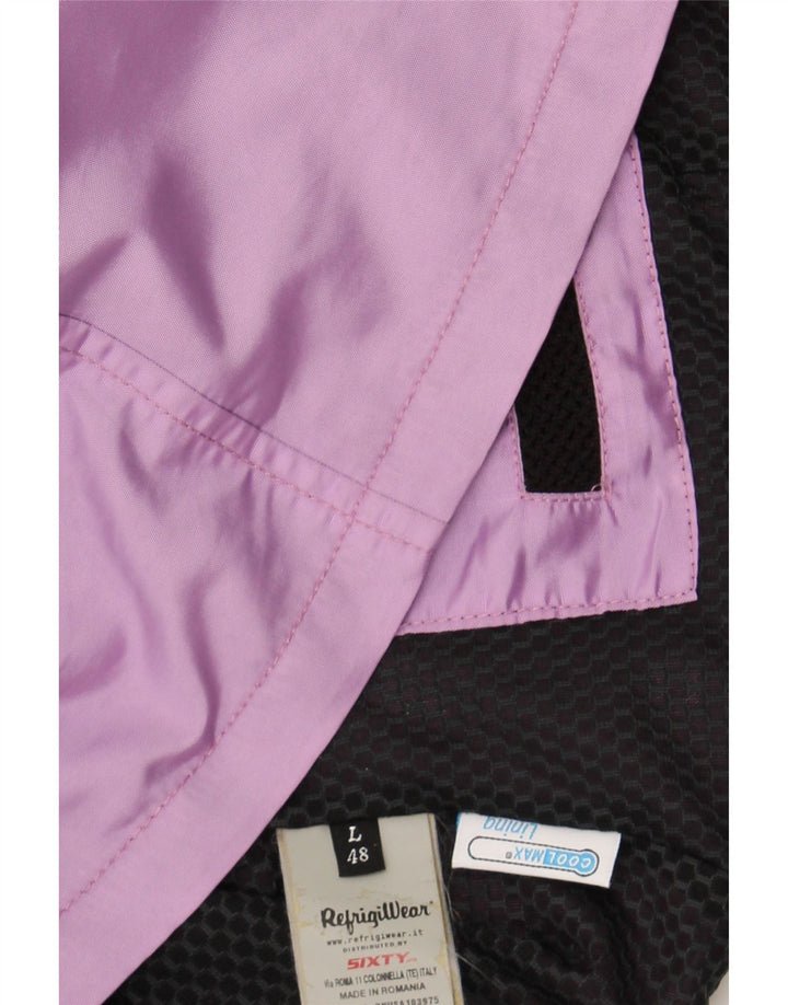 REFRIGIWEAR Womens Bomber Jacket UK 16 Large Purple Polyamide Vintage Refrigiwear and Second-Hand Refrigiwear from Messina Hembry 