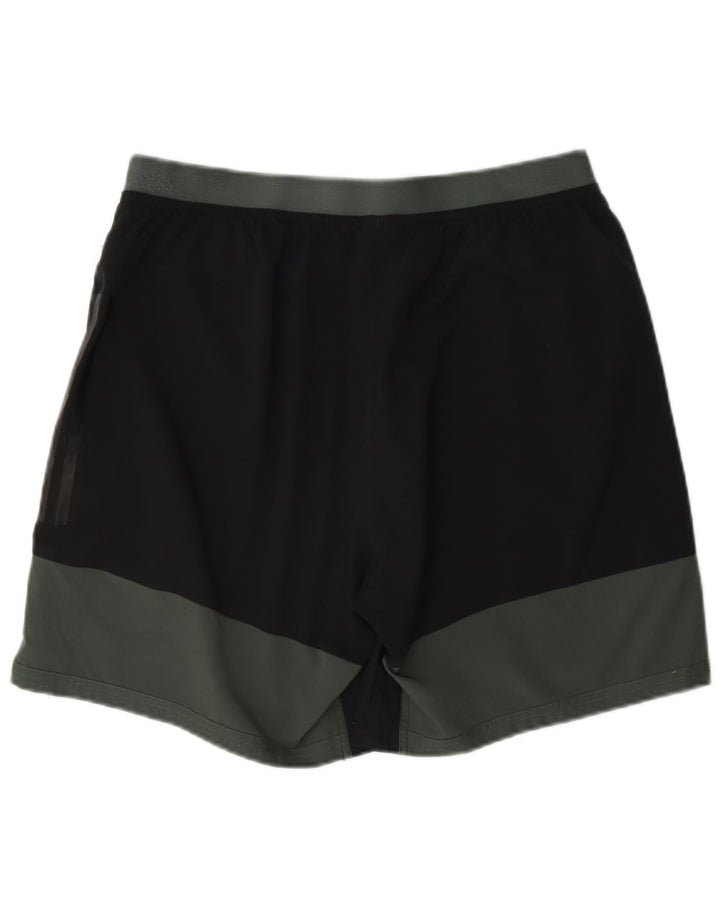 Adidas Herren Climacool Sportshorts, groß, schwarzes Farbblock-Polyester