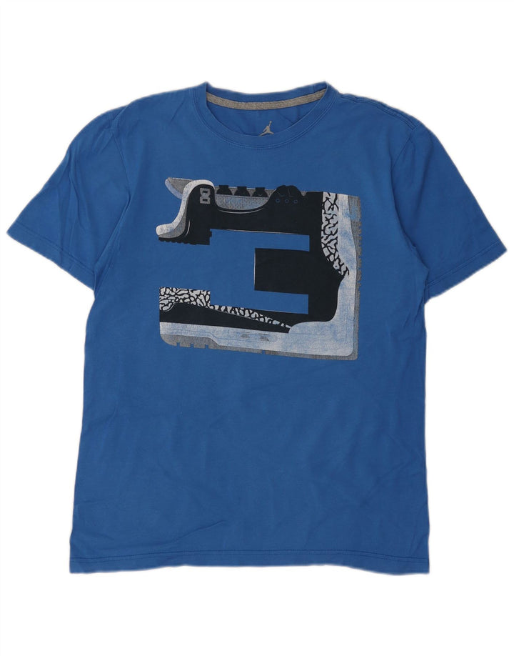 Jordan Herren-T-Shirt mit Grafik, Größe S, Blau