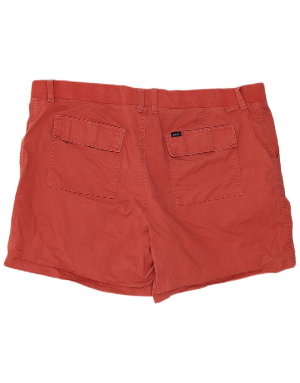 Lee Damen-Bermudashorts mit mittlerer Leibhöhe und regulärer Passform, US 20, 3XL, W40, rote Baumwolle