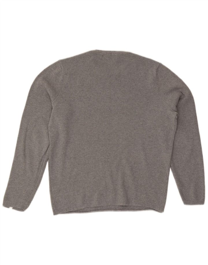 Marks & Spencer Damen Pullover mit Rundhalsausschnitt, UK 14, Mittelgrau