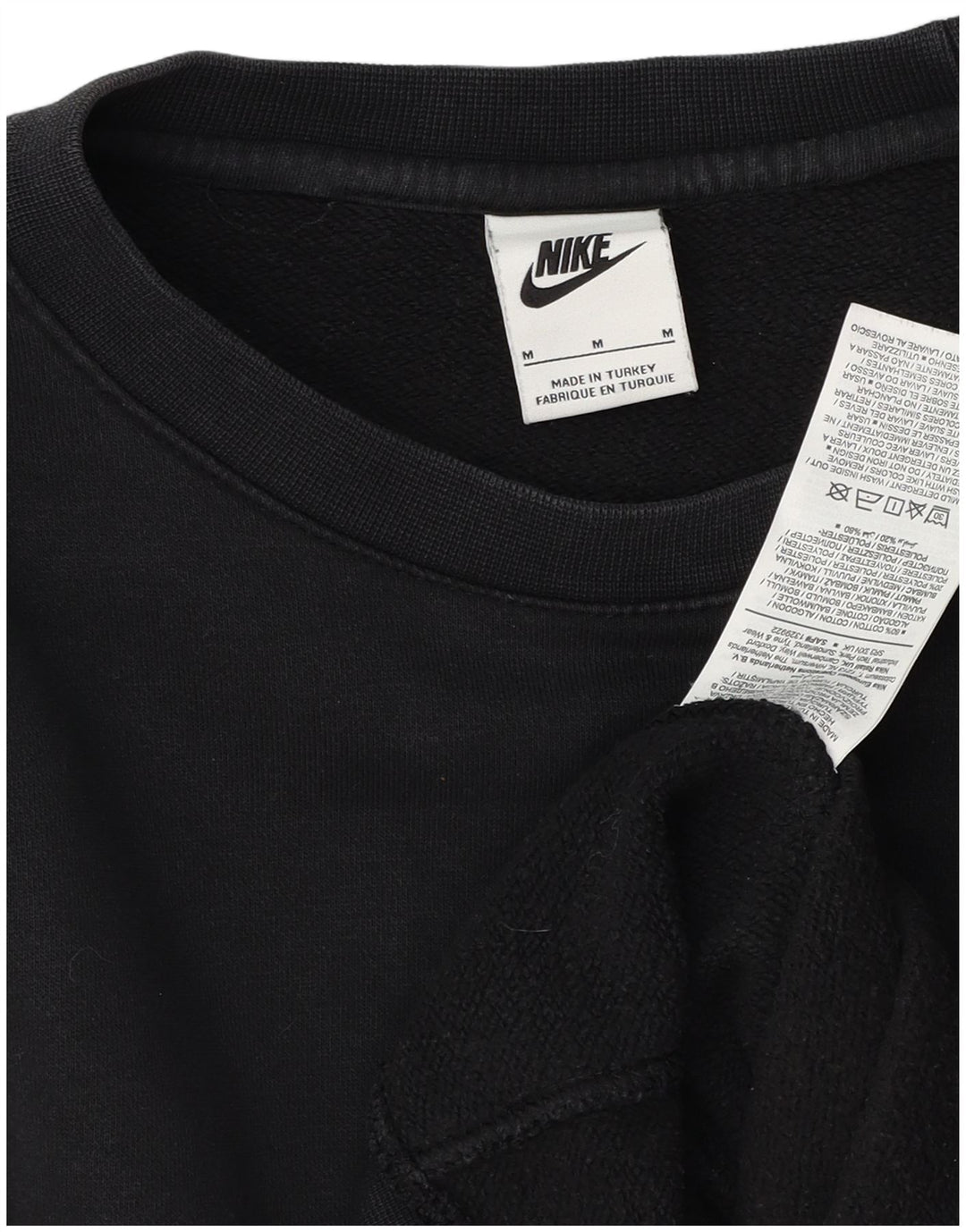 Nike Herren-Sweatshirt-Pullover, mittelschwarz, Baumwolle