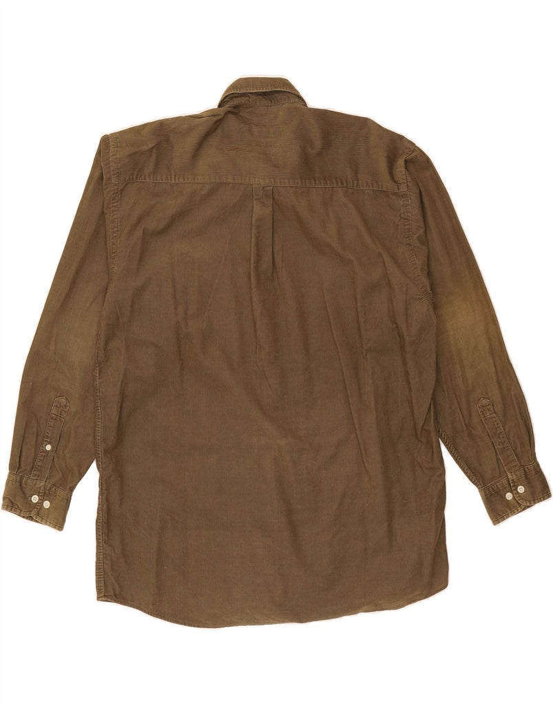 MC NEAL Mens Corduroy Shirt Large Brown Cotton Vintage MC Neal and Second-Hand MC Neal from Messina Hembry 