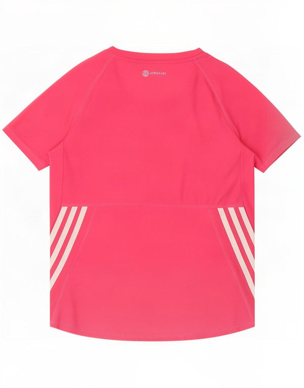 Adidas Mädchen T-Shirt Top 11-12 Jahre Rosa Polyester