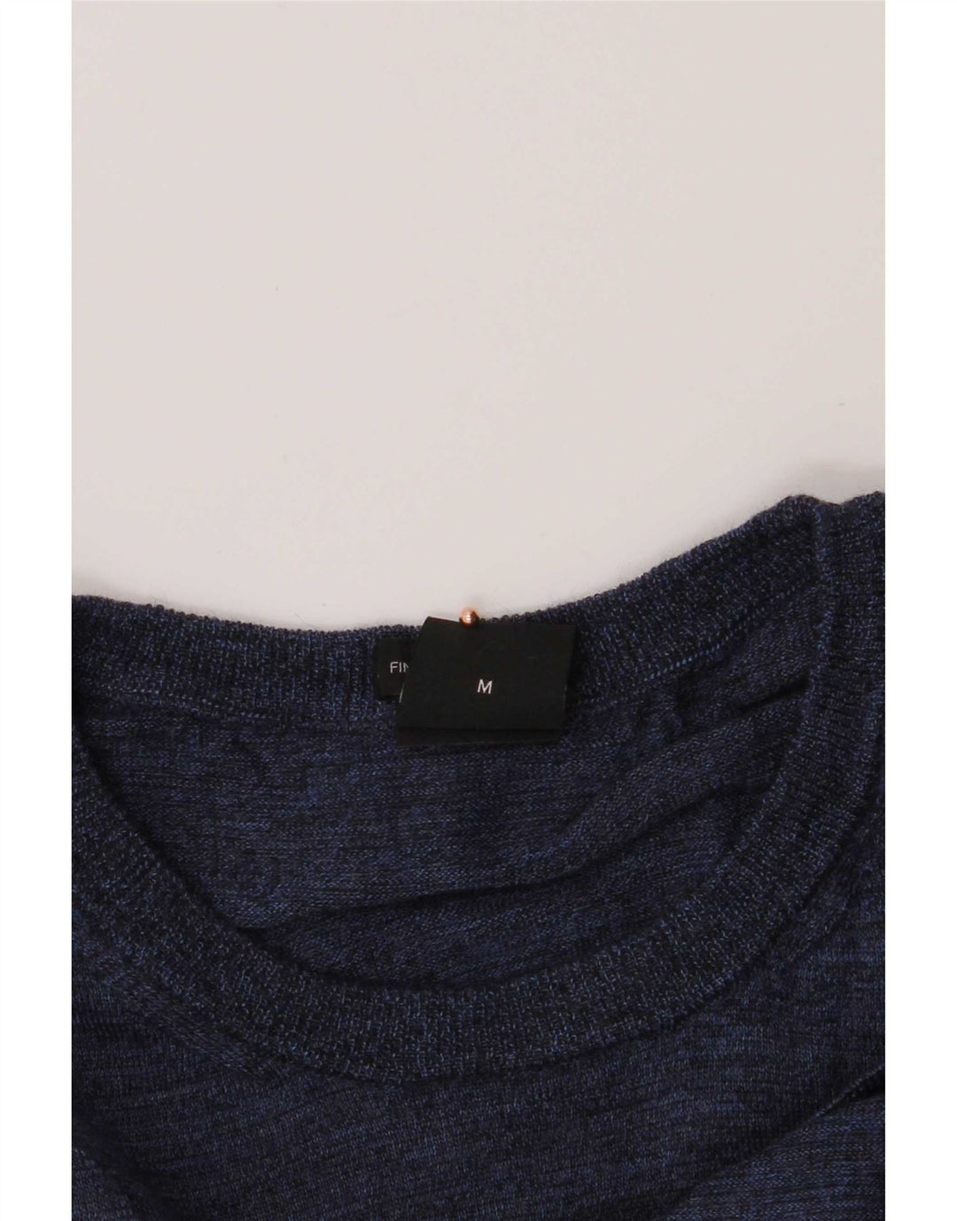 Hugo Boss Herren-Pullover mit Rundhalsausschnitt, mittlere marineblaue Wolle