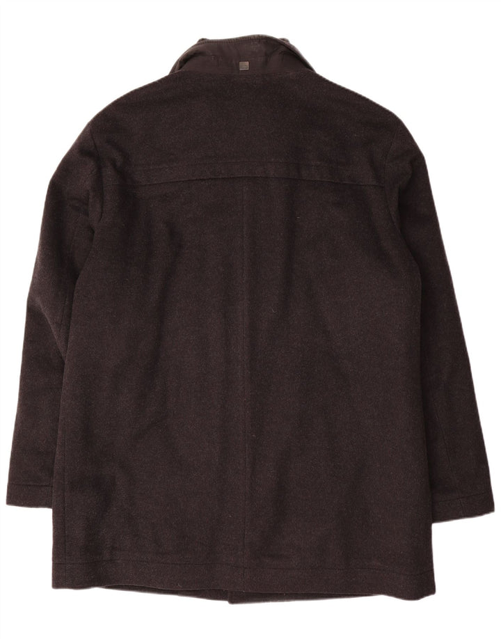 Hugo Boss Herrenmantel EU 52 XL Graue Wolle
