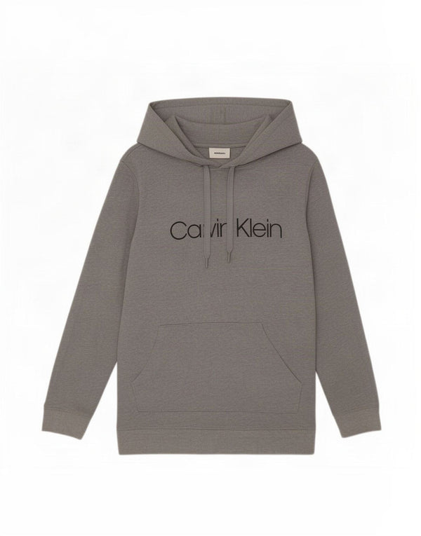 Calvin Klein Herren-Kapuzenpullover mit Grafik, groß, graue Baumwolle
