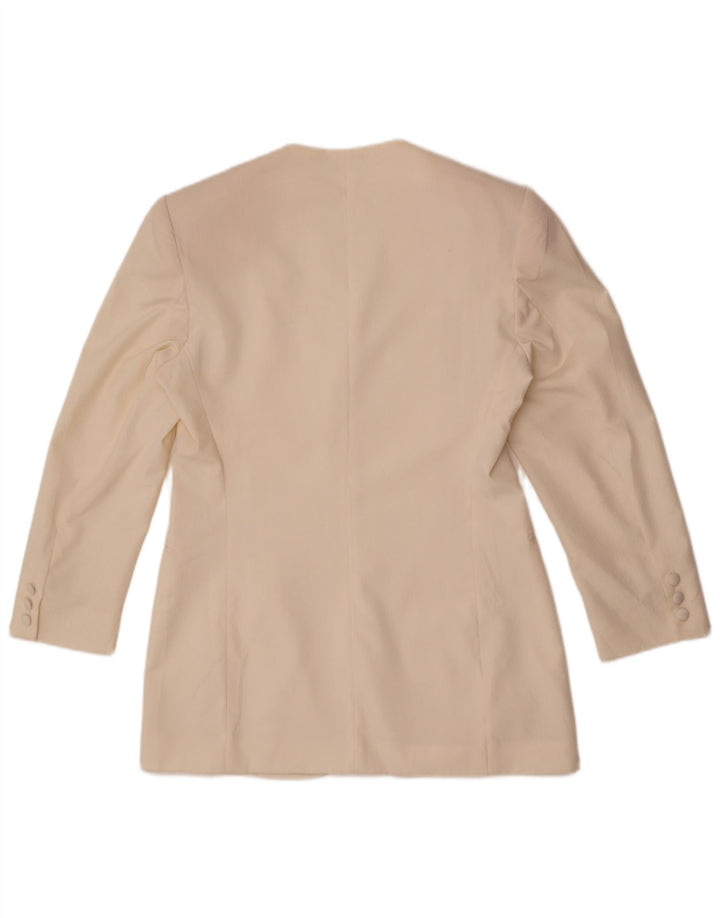 Sportstaff Damen Blazer Jacke IT 46 Large Weiß Polyester