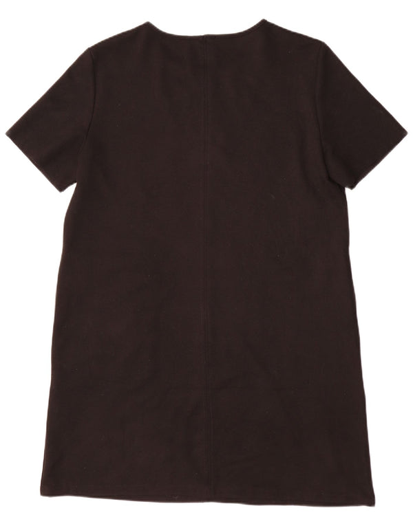 Zara Damen Etuikleid UK 16 Large Schwarz Polyester