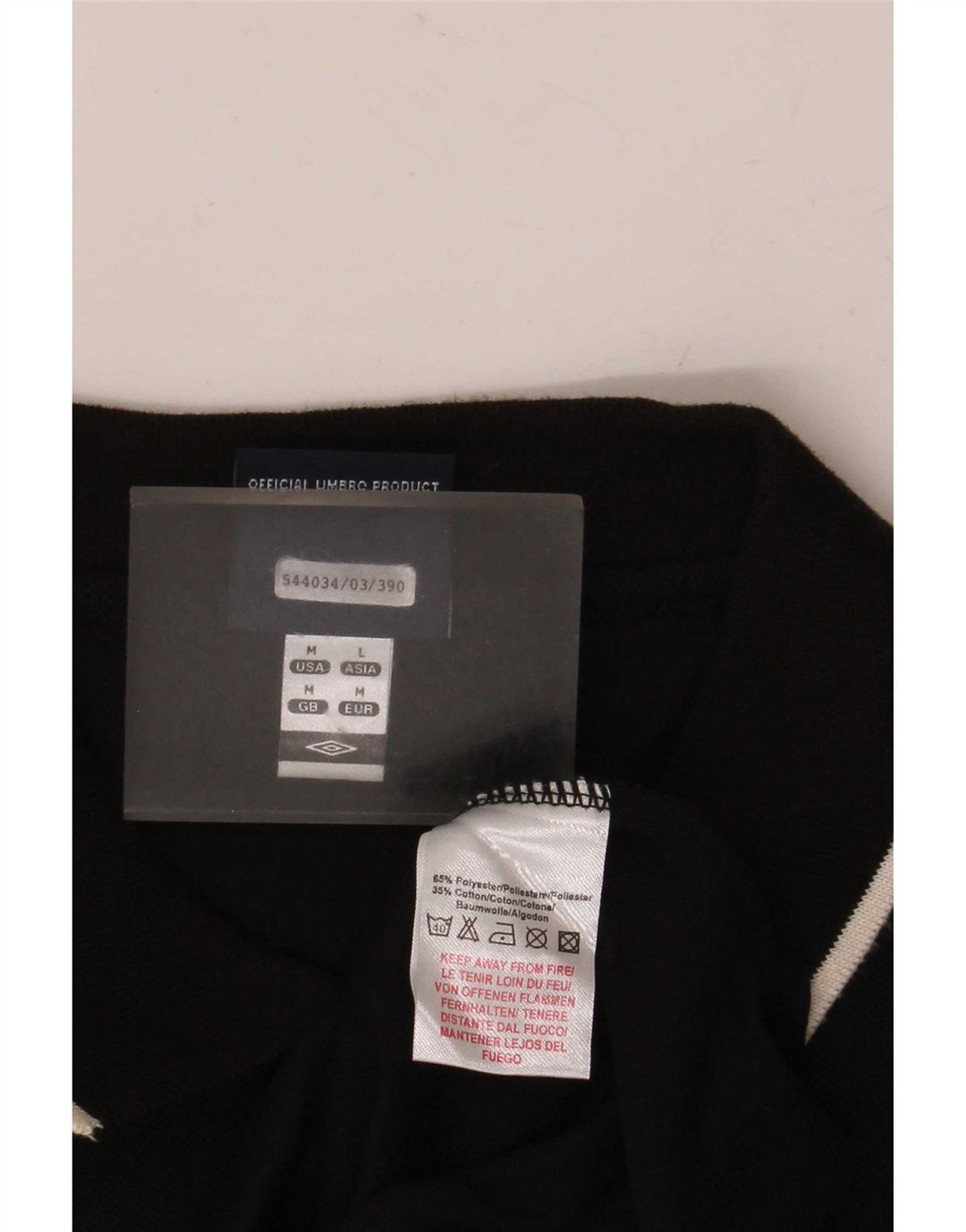 Umbro Herren Poloshirt Medium Schwarz Polyester