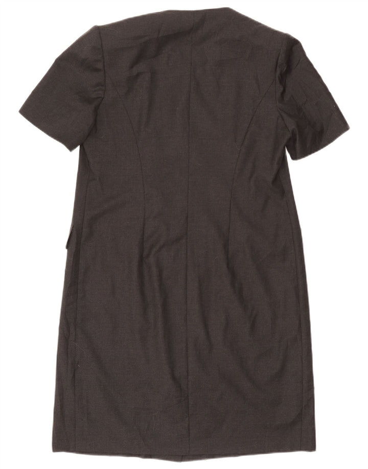 Vintage Damen Etuikleid UK 14 Mittelgrau