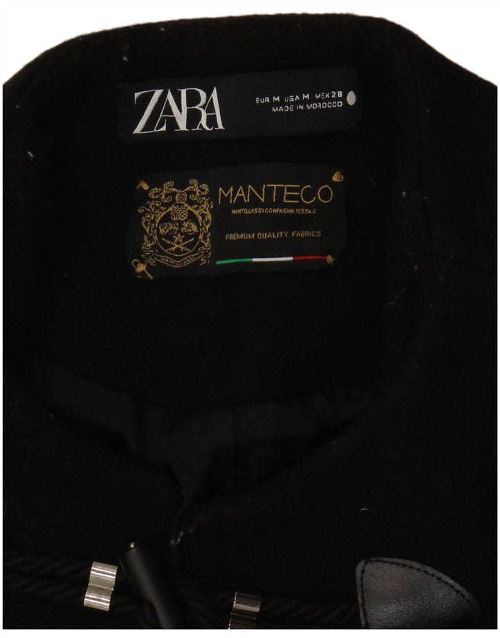 Zara Damen Cape-Mantel UK 12 Medium Schwarz