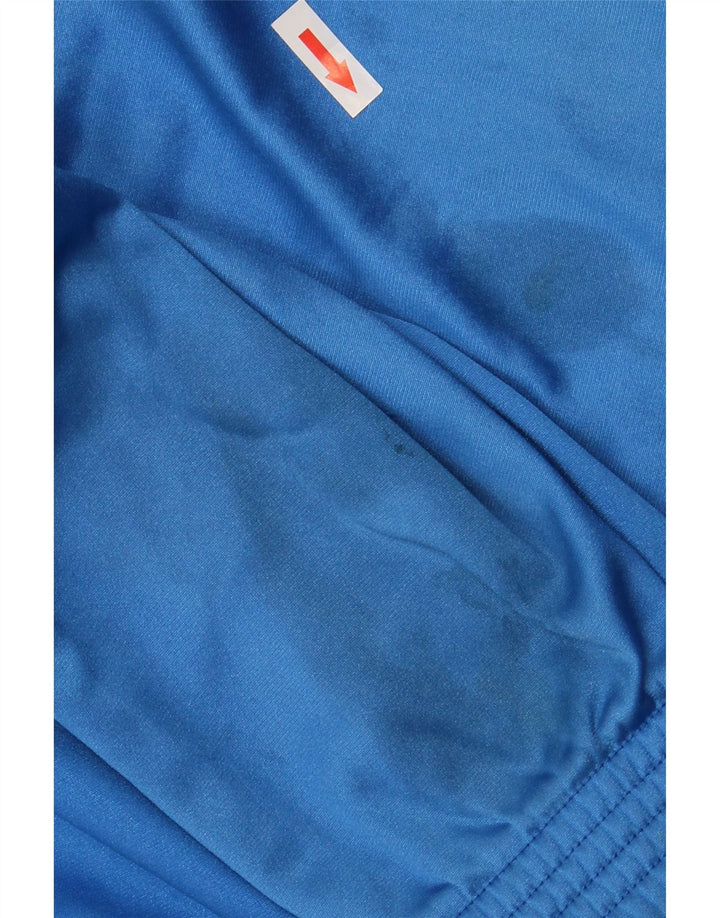 ASICS Herren Italia Graphic Trainingsanzug Top Jacke IT 54 XL Blau Farbblock