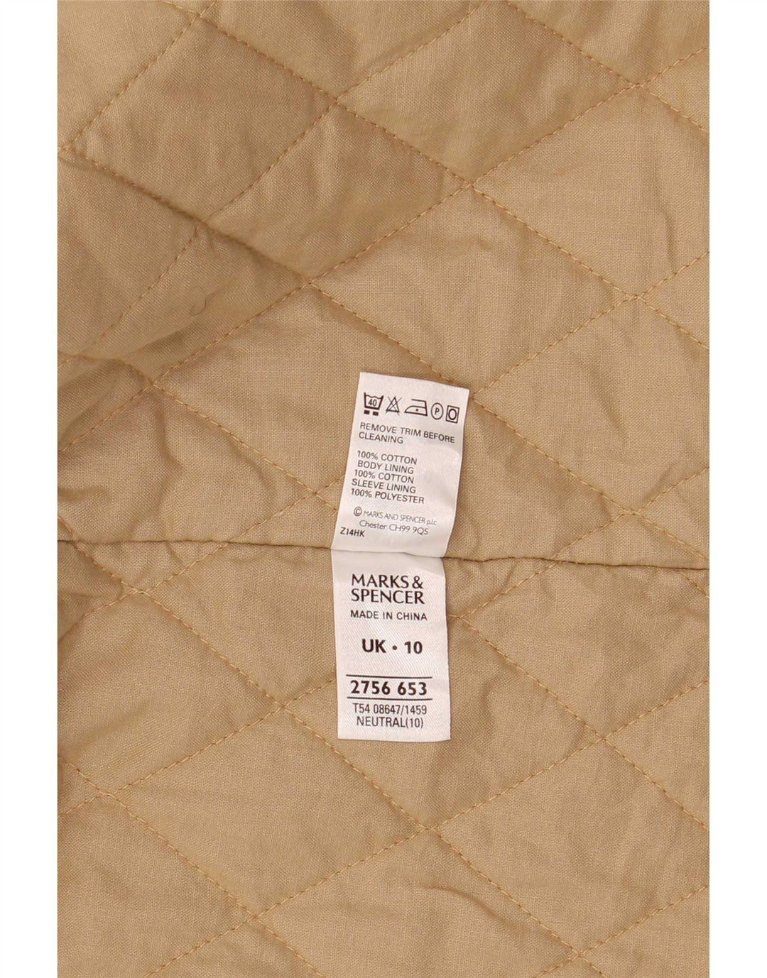 Marks & Spencer Damen Parka mit Kapuze, übergroß, Gr. 10, Beige
