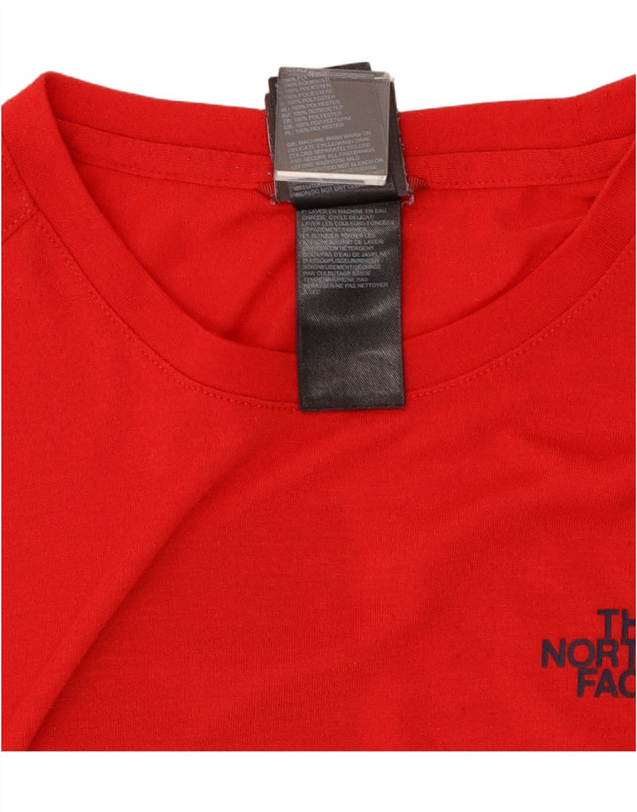 The North Face Herren-T-Shirt mit Grafik, Mittelrotes Polyester
