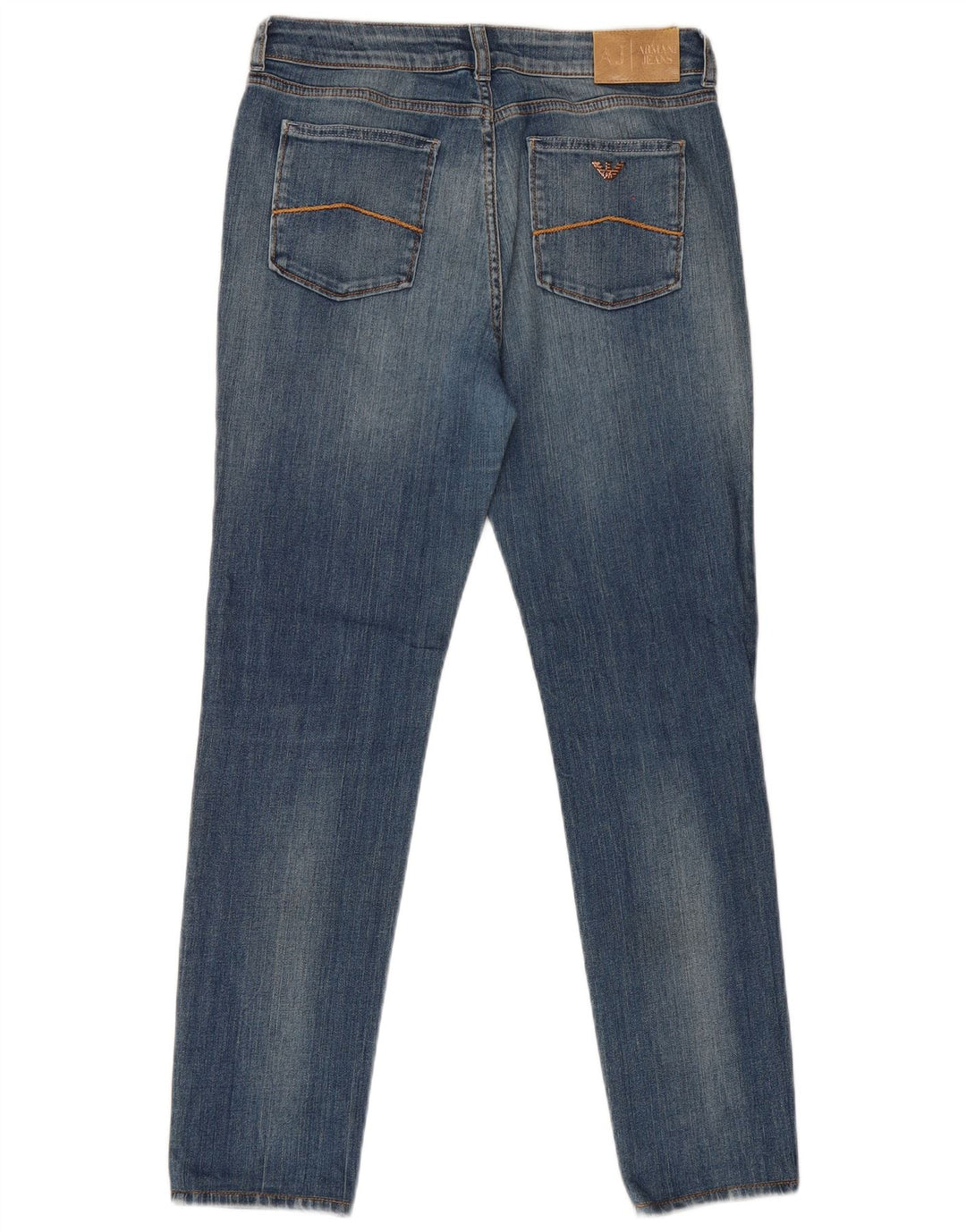 Armani Damen Slim Jeans W33 L29 Blaue Baumwolle