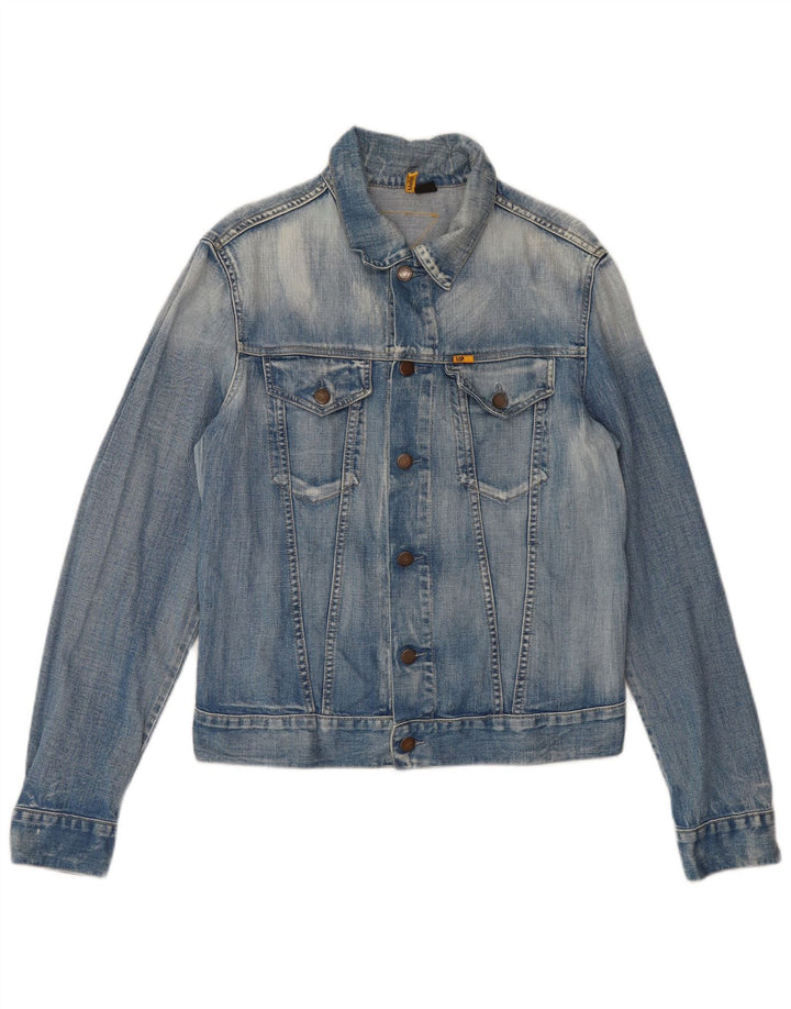 Meltin' Pot Herren Jeansjacke UK 38 Mittelblaue Baumwolle