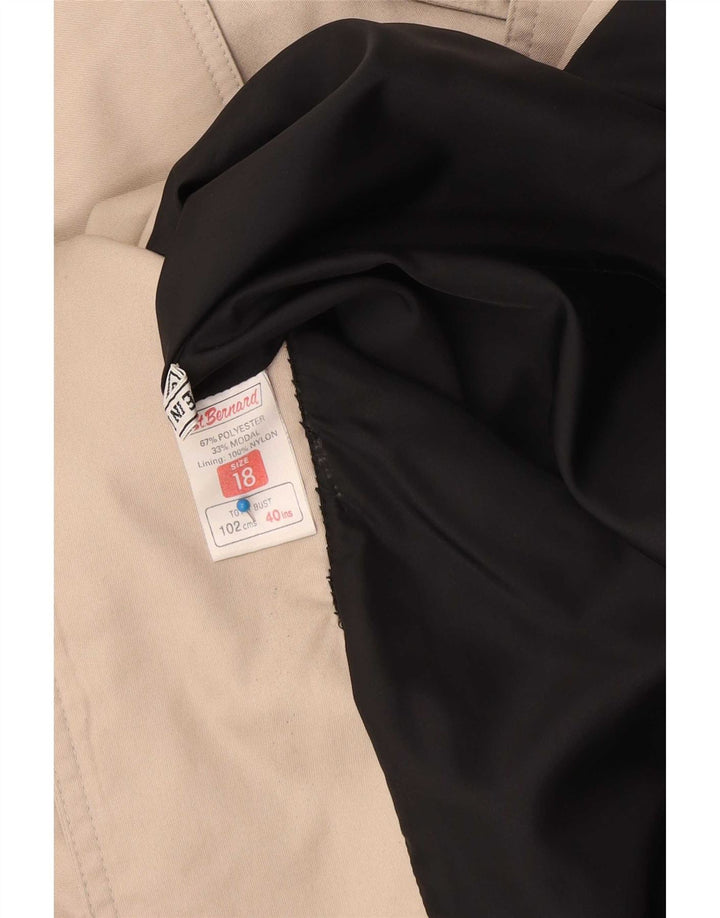 St. Bernard Damen Trenchcoat UK 18 XL Beige Polyester