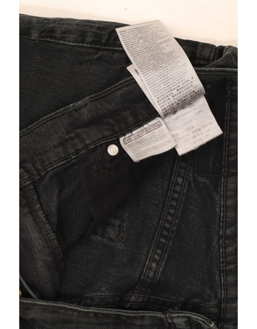 Levi's Herren Slim Jeans W32 L30 Graue Baumwolle