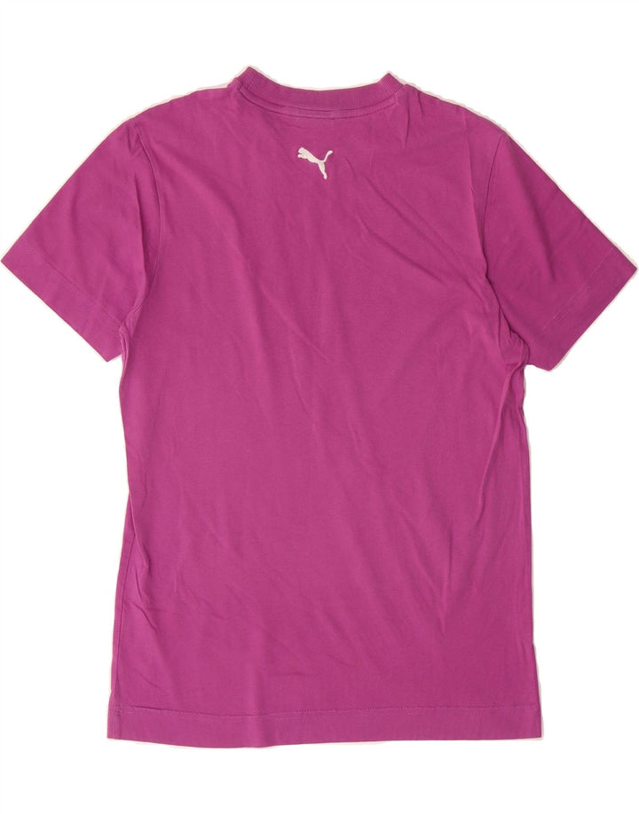 PUMA Mens Graphic T-Shirt Top Small Pink Cotton Vintage Puma and Second-Hand Puma from Messina Hembry 