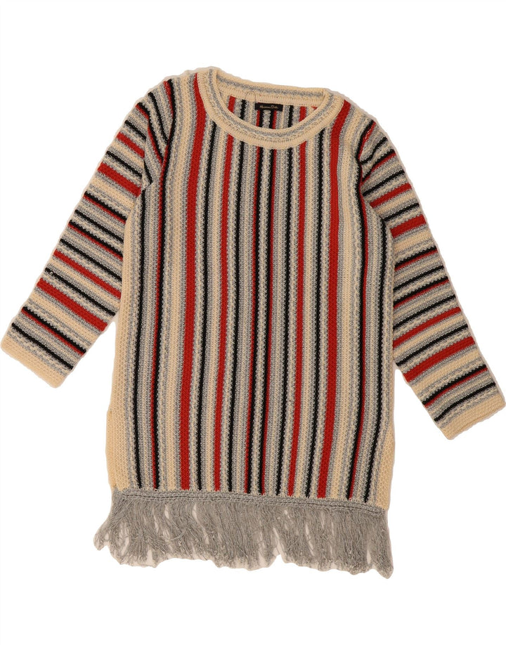 MASSIMO DUTTI Womens Boat Neck Jumper Sweater EU 42 Large Multicoloured Vintage Massimo Dutti and Second-Hand Massimo Dutti from Messina Hembry 