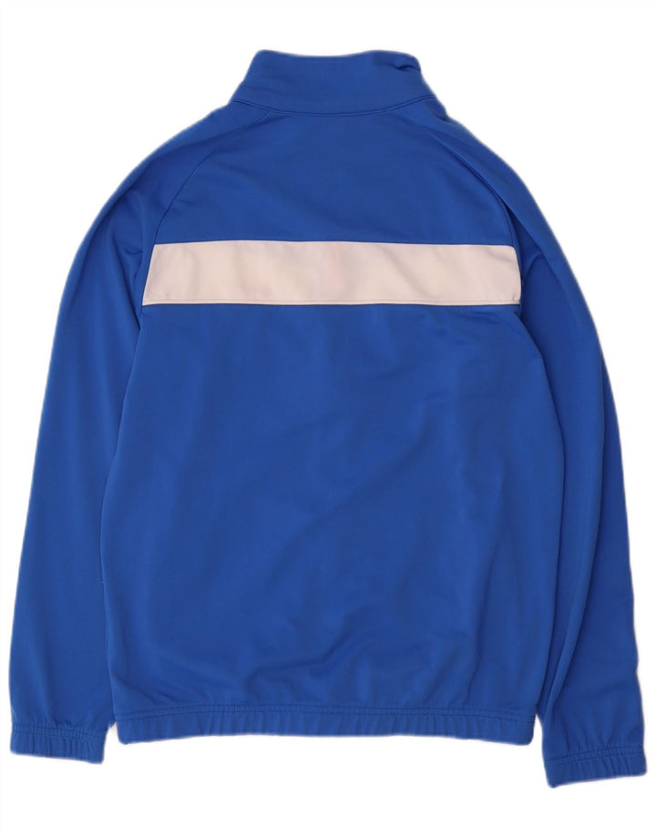 Nike Jungen-Trainingsanzug-Top-Jacke, 13–14 Jahre, XL, blaues Farbblock-Polyester