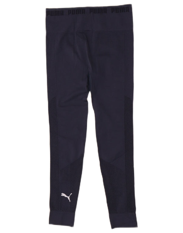 Puma Damen Crop Leggings UK 8 Small Marineblau