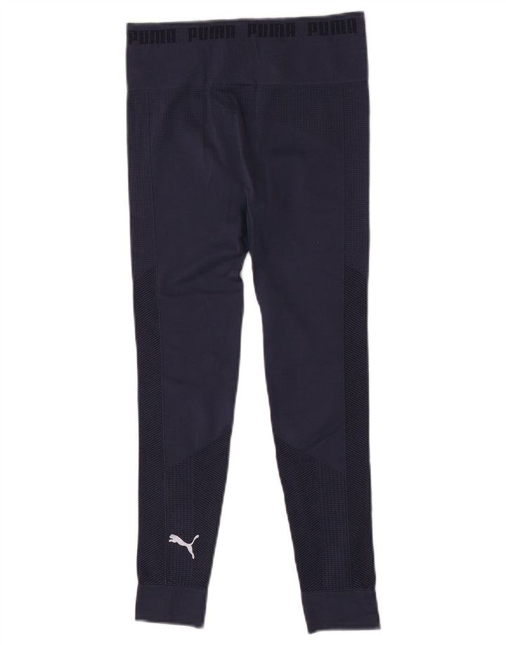 Puma Damen Crop Leggings UK 8 Small Marineblau